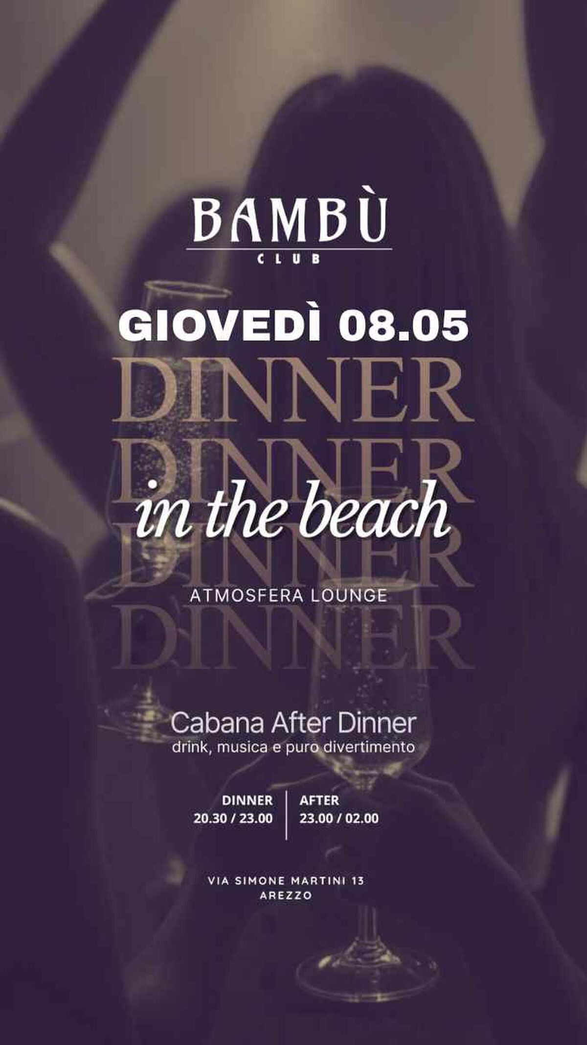Dinner In The Beach - Giovedi 08.05