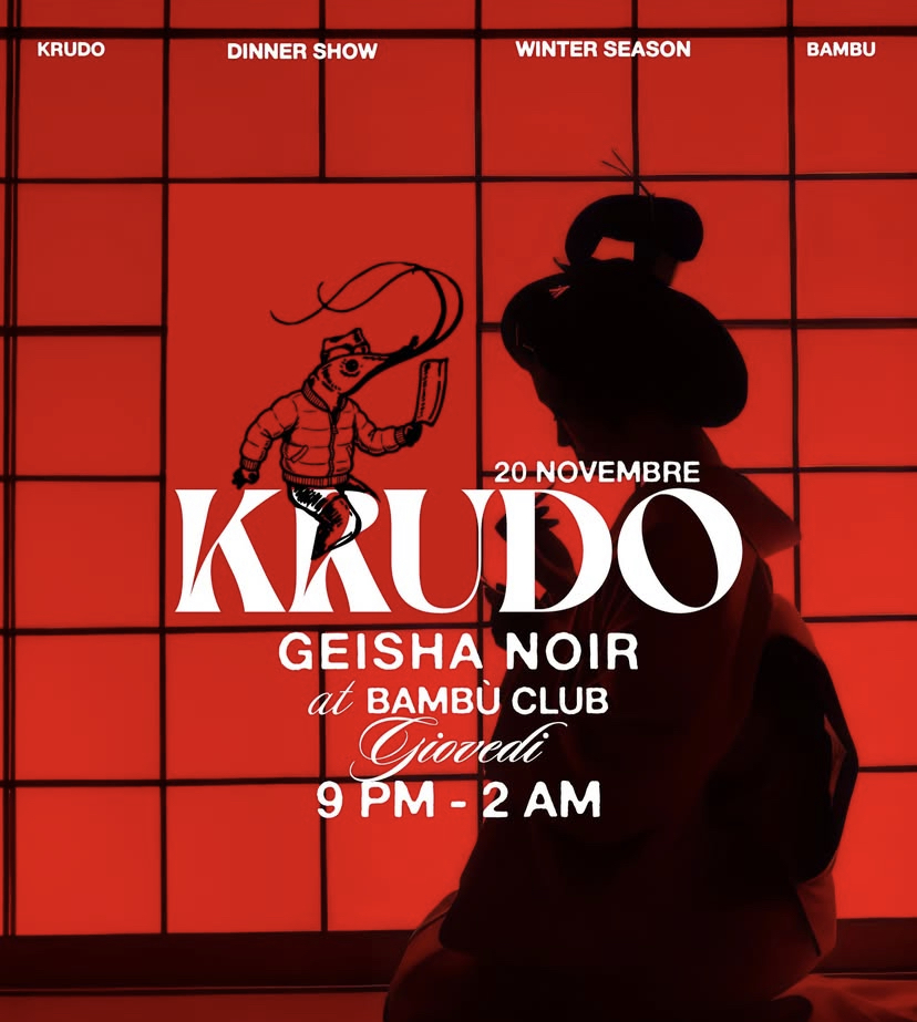Krudo -GIOVEDI 20 NOVEMBRE -GEISHA NOIR 