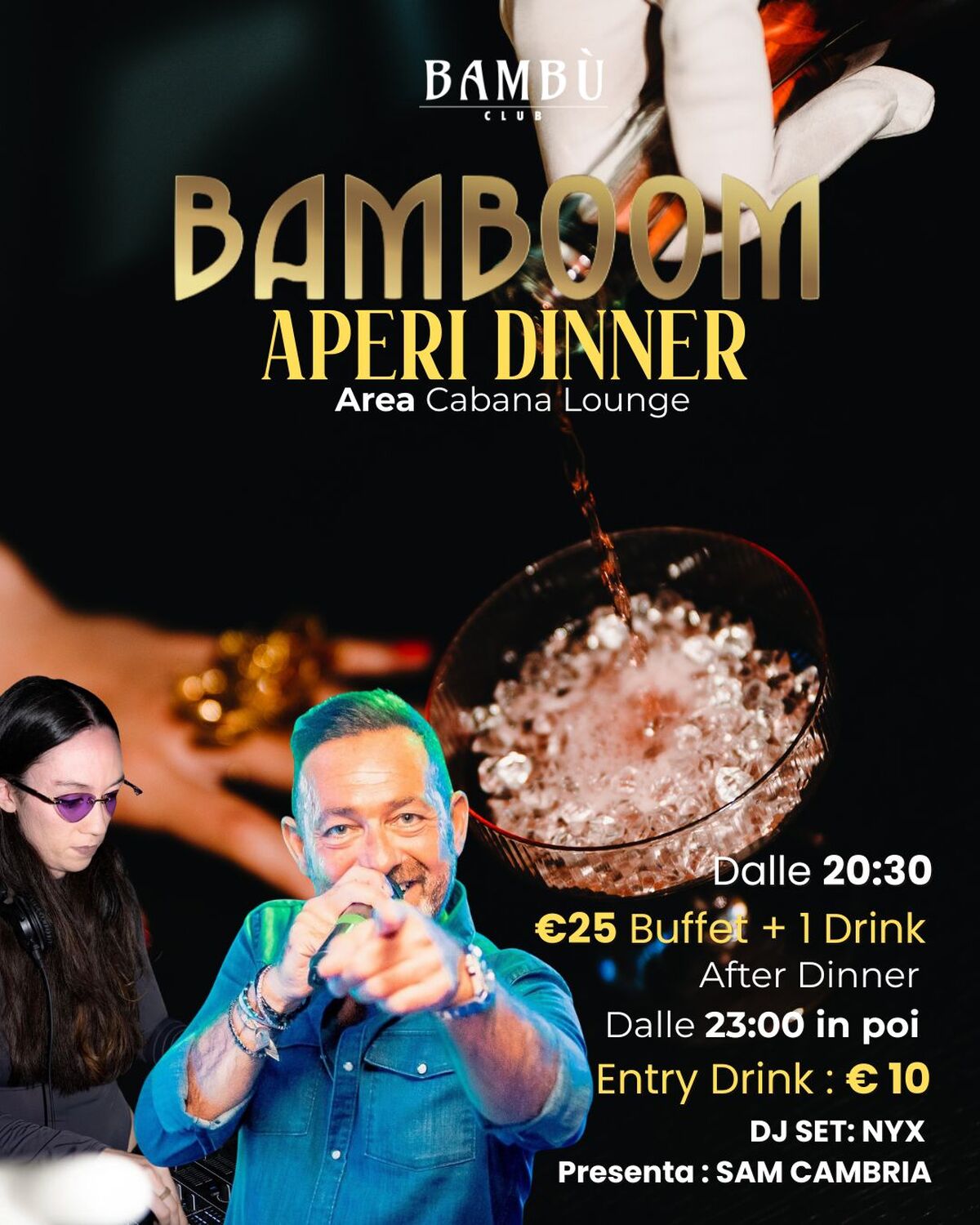 APERI DINNER BAMBOOM + KARAOKE - 22 NOVEMBRE 
