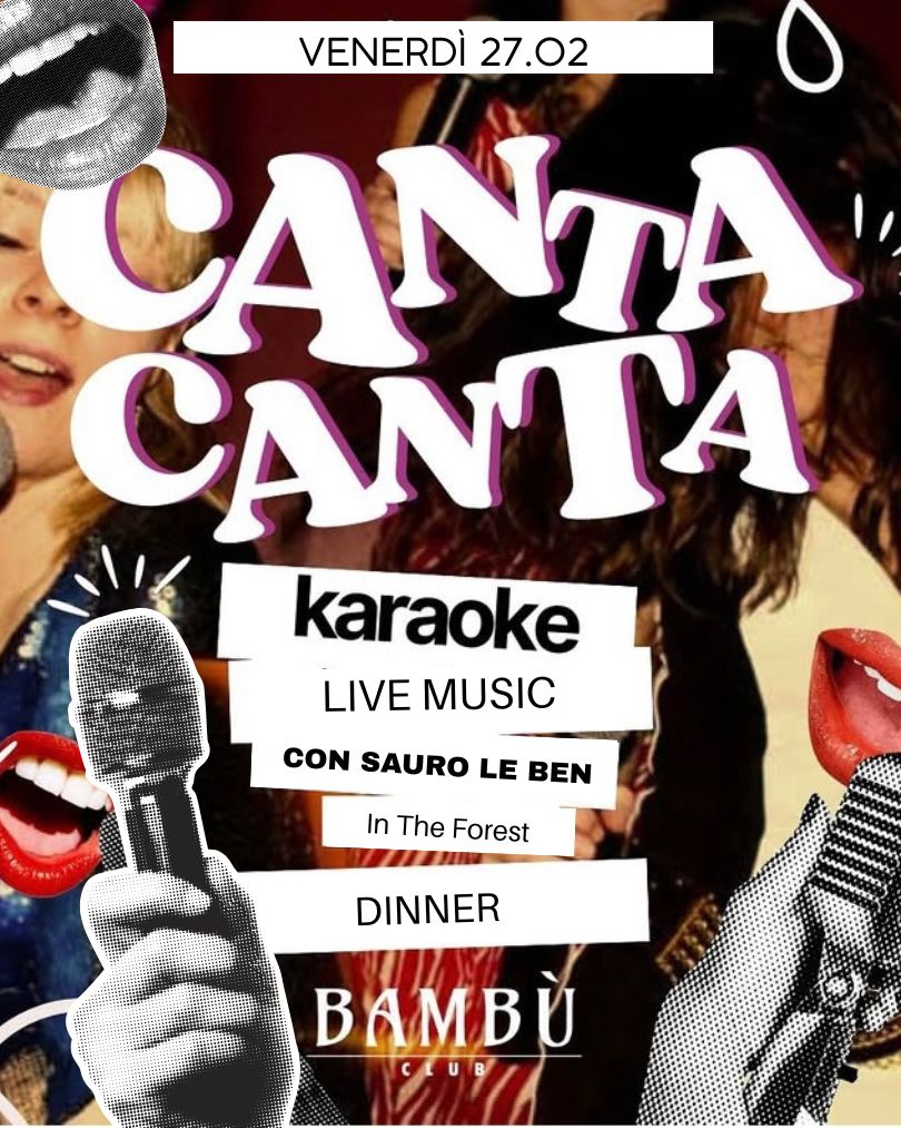 CANTA CANTA - KARAOKE LIVE MUSIC -. DINNER 