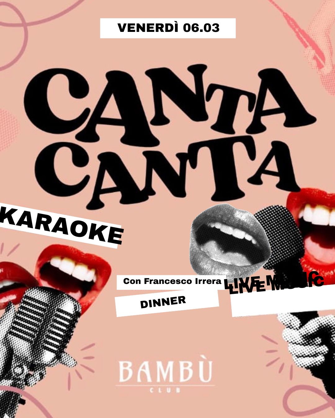 CANTA CANTA - KARAOKE LIVE MUSIC -. DINNER 