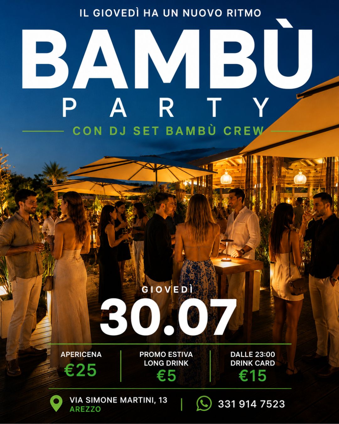 Bambù PARTY - APERICENA E CLUB - GIOVEDÌ 30.07
