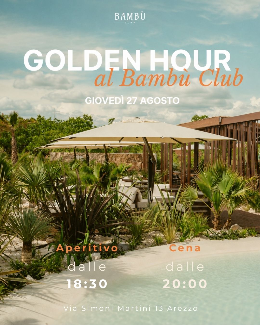 GOLDEN HOUR AL Bambù Club - Giovedì 27 Agosto  